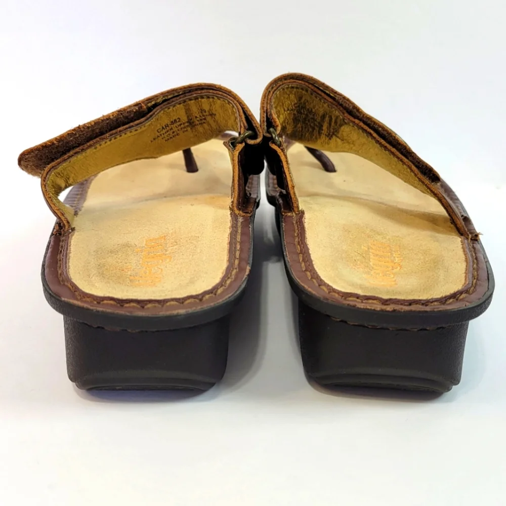Alegria Carina Hickory Embellished South Western Boho Y2K Hippie Thong Sandal
